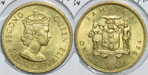 Jamaica 1964 Penny 198520 combine shipping