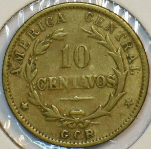 Costa Rica 1919 10 Centavos 196392 combine shipping