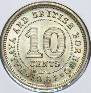Malaya and British Borneo 1961 10 Cents 198357 combine shipping
