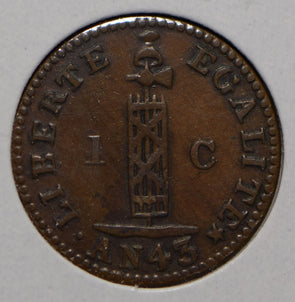 Haiti 1846 Centime  290215 combine shipping