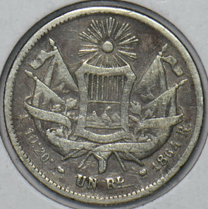 Guatemala 1864 Real 296134 combine shipping