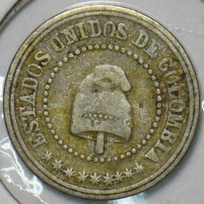 Colombia 1881 2 1/2 Centavos 152131 combine shipping