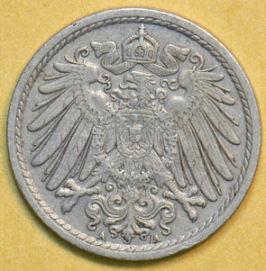 Germany 1911 5 Pfennig Eagle animal 902352 combine shipping