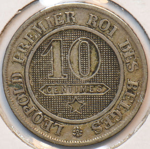 Belgium 1862 10 Centimes Lion animal 193247 combine shipping