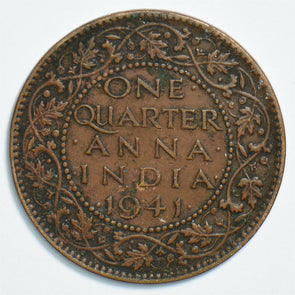 India British 1941 1/4 Anna 0 904487 combine shipping