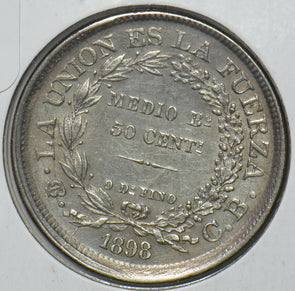 Bolivia 1898 50 Centavos 295724 combine shipping