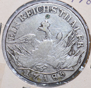 German States 1785 1 Reichsthaler Eagle animal Kingdom of Prussia A0087 combine