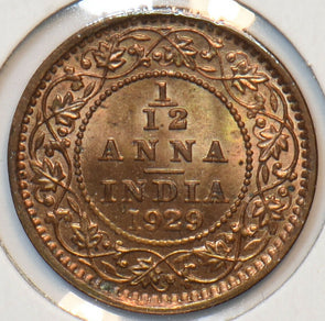 British India 1929 1/12 Anna 194138 combine shipping