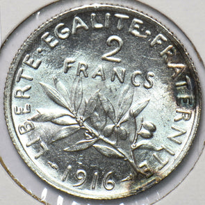 France 1916 2 Francs 294255 combine shipping