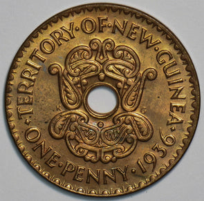New Guinea 1936 Penny 298289 combine shipping