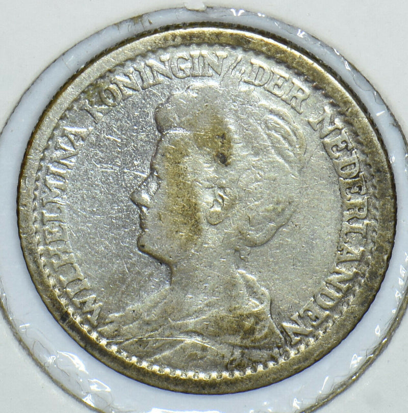 Netherlands 1914 25 Cents 291429 combine shipping