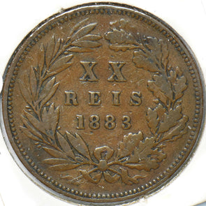 Portugal 1883 20 Reis Dluiz I 150537 combine shipping
