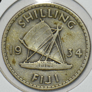 Fiji 1934 Shilling 151658 combine shipping