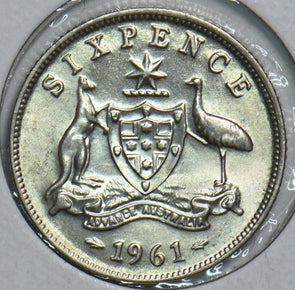 Australia 1961 6 Pence 241149 combine shipping
