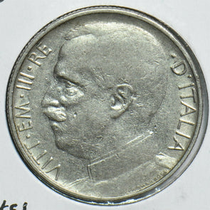 Italy 1920 50 Centesimi Lion animal Nickel 198054 combine shipping