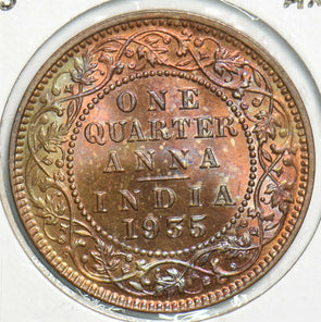 India British 1935 C 1/4 Anna 298434 combine shipping