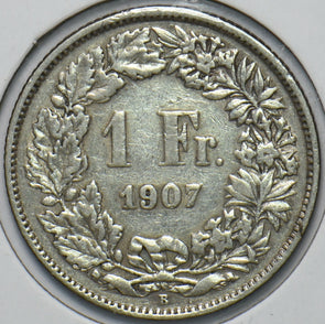 Switzerland 1907 Franc 193859 combine shipping