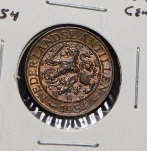 Netherlands Antilles 1954 Cent Lion animal  900991 combine shipping