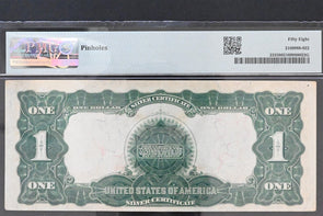 US 1899 $1 PMG Choice AU 58 Silver Certificates Large Size Black Eagle #Fr233 Te