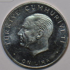 Turkey 1960 10 Lira 27 May 1960 Revolution 193434 combine shipping