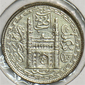 India Princely States 1937 1355AH 2 Annas Hyderabad 290687 combine shipping