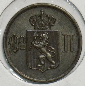 Norway 1876 2 Ore 298390 combine shipping