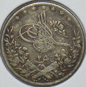Egypt 1907 AH 1293 2 Qirsh 195391 combine shipping