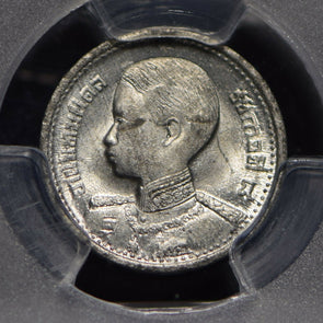 Thailand 1946 5 Satang PCGS MS65 rama VIII young head rare ths gem grade PC0394