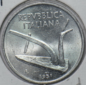Italy 1951 10 Lire BU 295882 combine shipping