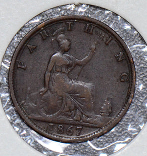 Great Britain 1867 Farthing  GR0240 combine shipping