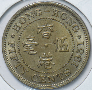 Hong Kong 1951 50 Cents 293869 combine shipping