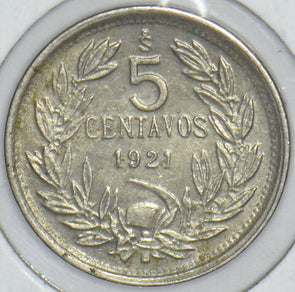 Chile 1921 5 Centavos Condor animal 291184 combine shipping