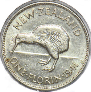 New Zealand 1941 Florin Kiwi animal George VI 490396 combine shipping
