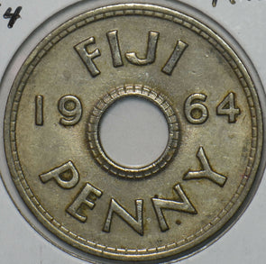 Fiji 1964 Penny 152288 combine shipping