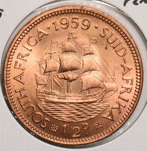 South Africa 1959 1/2 Penny 299382 combine shipping