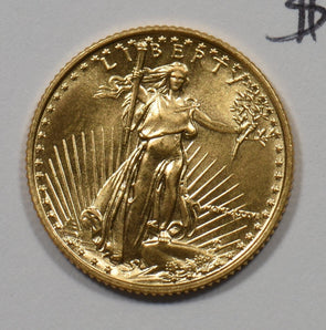 1986 $5 1/10oz Gold Eagle 1/10oz BU GL0282