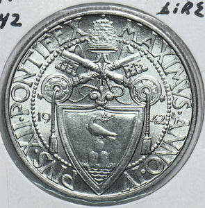 Vatican 1942 2 Lire 299019 combine shipping