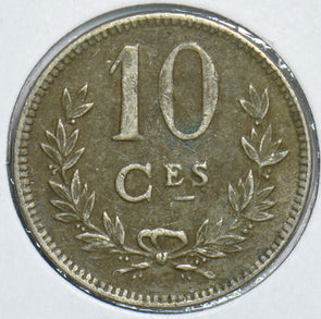 Luxembourg 1924 10 Centimes 198748 combine shipping