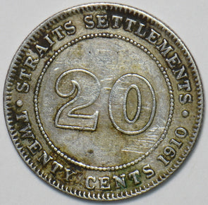 Straits Settlements 1910 20 Cents 151430 combine shipping