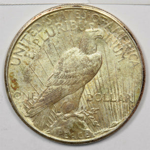 1926-S Peace Dollar Silver Color tone on reverse UNC + U0250