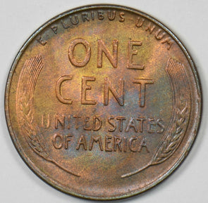 1937-D Lincoln Wheat Cent GEM BU Color U0420