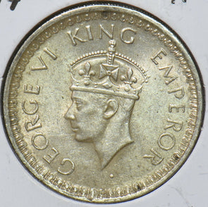 British India 1944 1/2 Rupee 295426 combine shipping