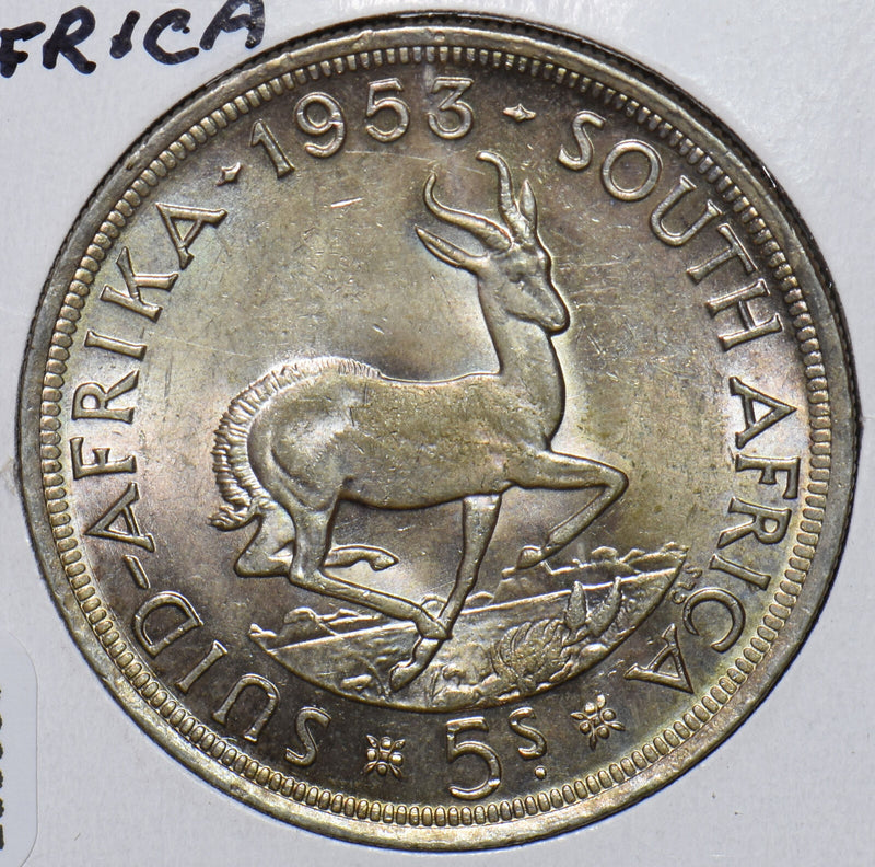 South Africa 1953 5 Shillings Springbok animal 295990 combine shipping