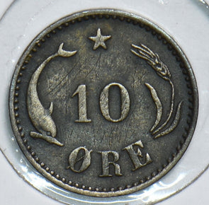 Denmark 1897 10 Ore Porpoise 198267 combine shipping