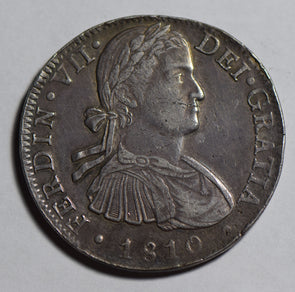 Mexico 1810 Mo HJ 8 Reales silver original surface M0330 combine shipping