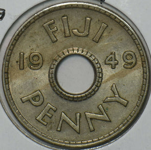 Fiji 1949 Penny 196338 combine shipping