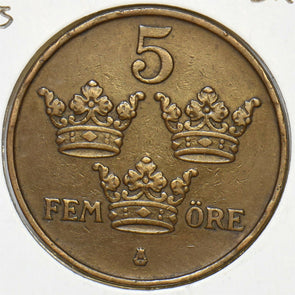 Sweden 1913 5 Ore 240471 combine shipping