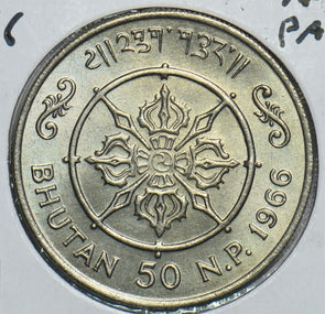 Bhutan 1966 50 Nava Paisa 241119 combine shipping