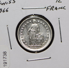 Switzerland 1966 1/2 Franc  191738 combine shipping