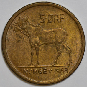 Norway 1968 5 Ore Moose animal 240704 combine shipping